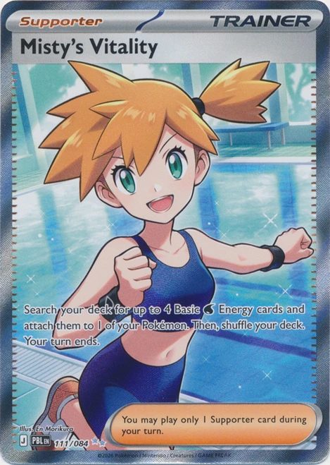 ME Pitch Black 111/084 Misty's Vitality (Full Art)、Pokemon、kayou