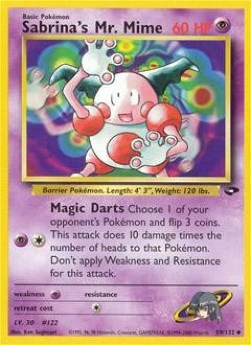 Pokemon Gym Challenge Uncommon Sabrina's Mr. Mime #59 1st Edition、ToyWiz、kayou