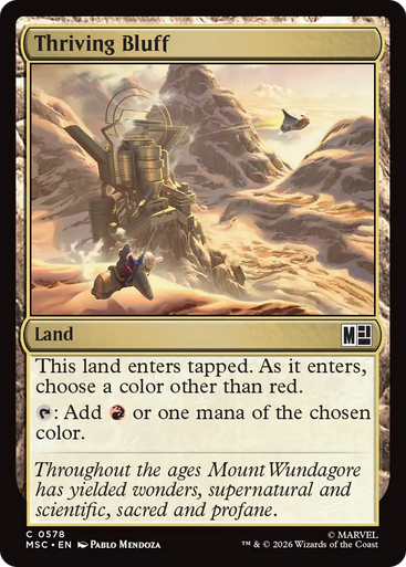 Thriving Bluff (Foil) | Marvel Super Heroes Commander、Magic: The Gathering、kayou