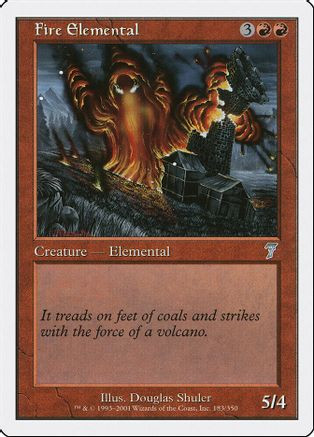 Fire Elemental (7ED-183) - 7th Edition Foil、Wizards of the Coast、kayou