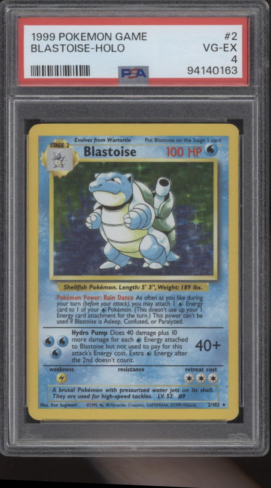 Blastoise Pokemon Base Set Holo #2 PSA 4、Collector Store LLC Gaming、kayou
