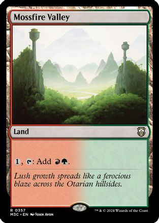 Mossfire Valley (Ripple Foil) (M3C-357) - Modern Horizons 3 Commander Foil、Wizards of the Coast、kayou