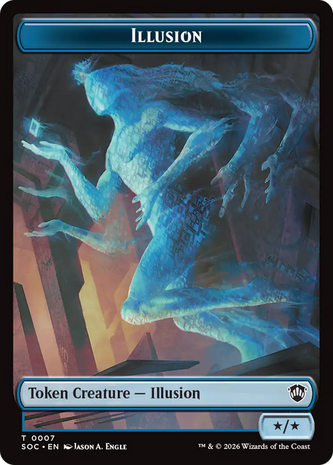 Secrets of Strixhaven Commander - Illusion Token | Secrets of Strixhaven Commander、Magic: The Gathering、kayou