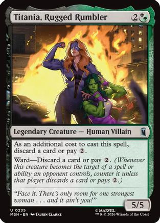 Titania, Rugged Rumbler (MSH-235) - Marvel Super Heroes、Wizards of the Coast、kayou