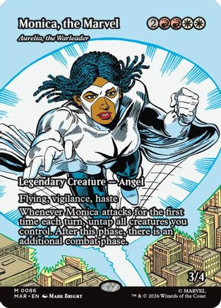 Monica, the Marvel - Aurelia, the Warleader (Borderless) (MAR-086) - Marvel Universe Eternal-Legal、Wizards of the Coast、kayou