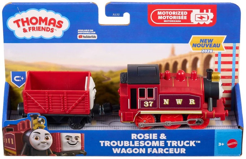 Fisher Price Thomas & Friends Motorized Rosie & Troublesome Truck Train Figure、ToyWiz、kayou