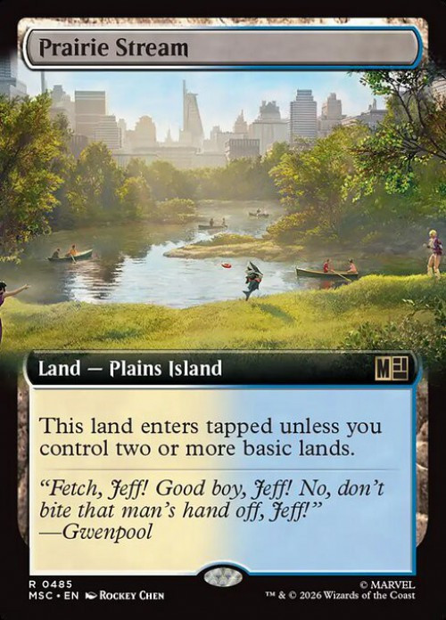 MtG Marvel Super Heroes Commander Rare Prairie Stream #485 Extended Art、ToyWiz、kayou