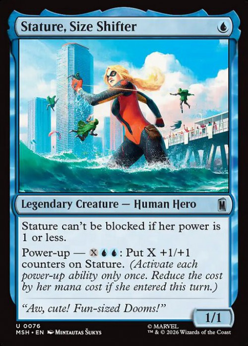 MtG Marvel Super Heroes Uncommon FOIL Stature, Size Shifter #76、ToyWiz、kayou
