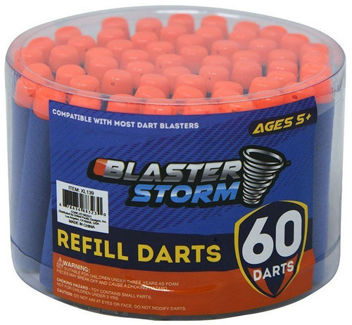 Blaster Storm Darts Refill 60-Pack Compatible with Most Dart Blasters、ToyWiz、kayou