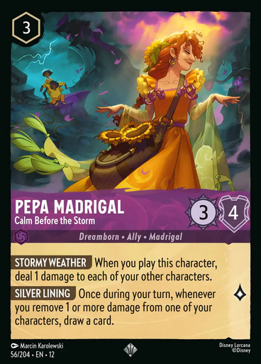 Pepa Madrigal - Calm Before the Storm (Foil) | Wilds Unknown、Disney Lorcana、kayou