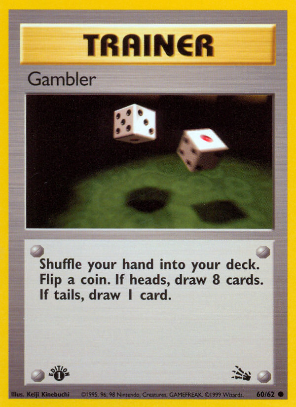 Gambler 60/62 - Fossil 1st Edition (HP)、The Pokémon Company、kayou