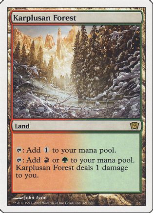 Karplusan Forest (9ED-321) - 9th Edition Foil、Wizards of the Coast、kayou