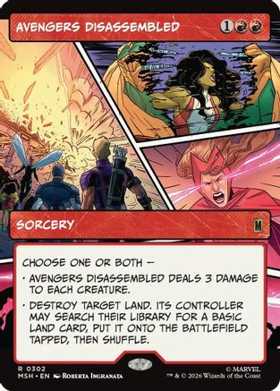 Avengers Disassembled (Borderless) (MSH-302) - Marvel Super Heroes、Wizards of the Coast、kayou