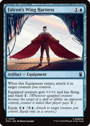 Falcon's Wing Harness (MSH-053) - Marvel Super Heroes Foil、Wizards of the Coast、kayou
