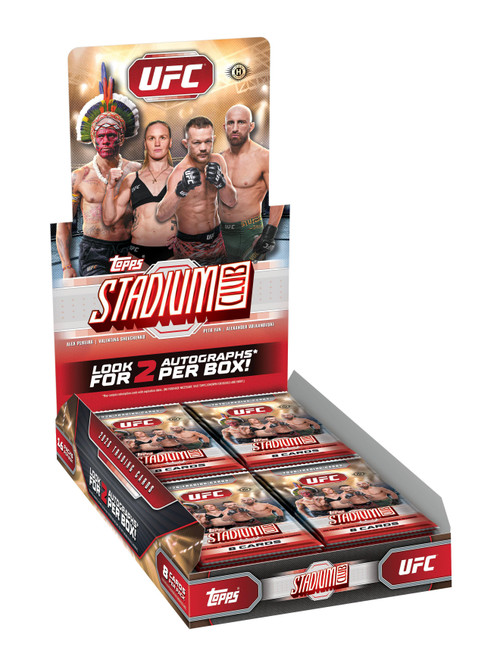 Topps 2026 Stadium Club UFC Trading Card HOBBY Box 16 Packs、ToyWiz、kayou