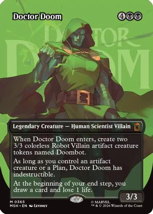 Doctor Doom (Borderless) (365) (MSH-365) - Marvel Super Heroes、Wizards of the Coast、kayou