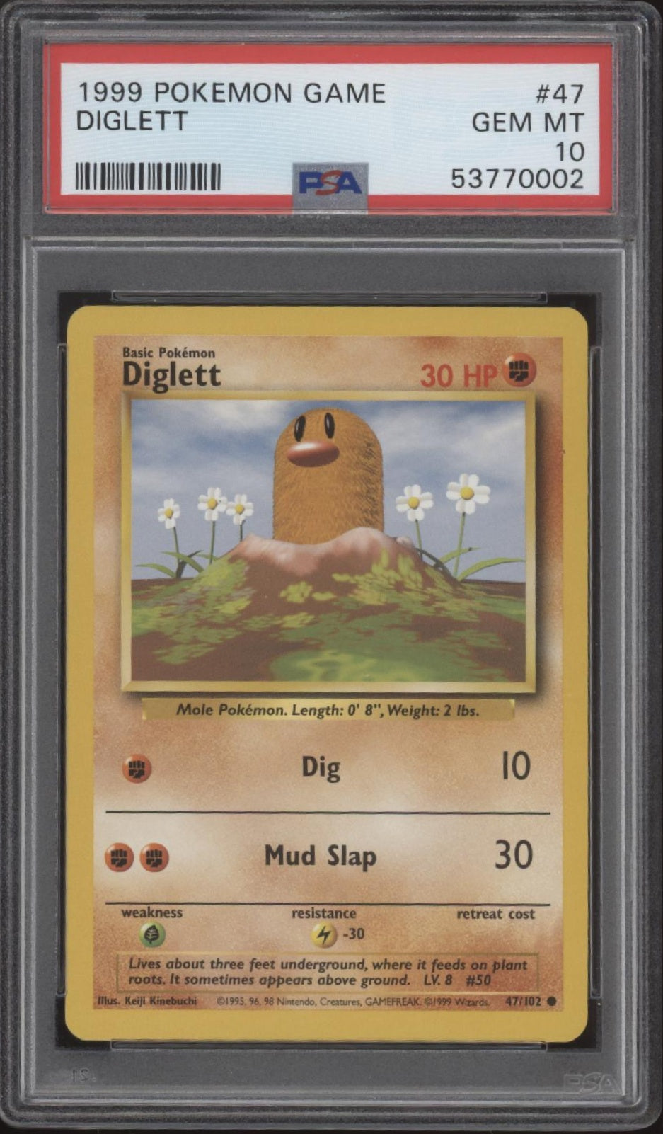 Diglett Pokemon Base Set #47 PSA 10、Collector Store LLC Gaming、kayou