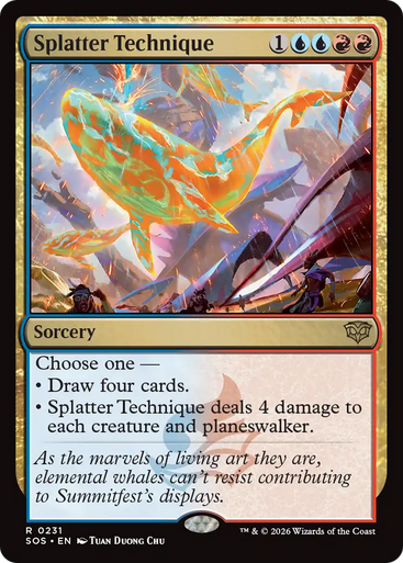 Splatter Technique (Foil) | Secrets of Strixhaven、Magic: The Gathering、kayou