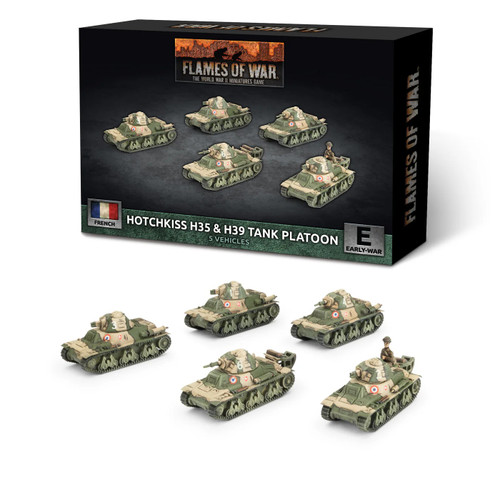 Flames of War - French: Hotchkiss H35 & H39 Tank Platoon (x5)、Gale Force Nine、kayou
