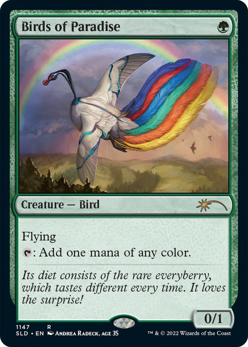 MtG Secret Lair Rare Birds of Paradise #1147、ToyWiz、kayou