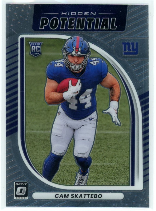 NFL 2025 Panini Donruss Optic Hidden Potential Cam Skattebo #8 Rookie、ToyWiz、kayou