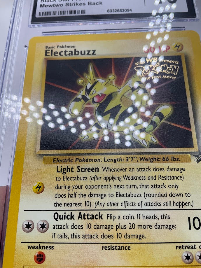 Electabuzz Pokemon Mewtwo Strike Back Black Star Promo #2 CGC 10、Collector Store LLC Gaming、kayou