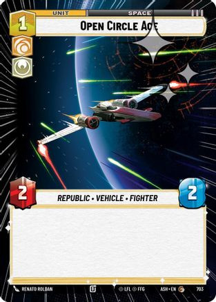 Open Circle Ace (Hyperspace Foil) (703) - Ashes of the Empire Foil、Fantasy Flight Games、kayou