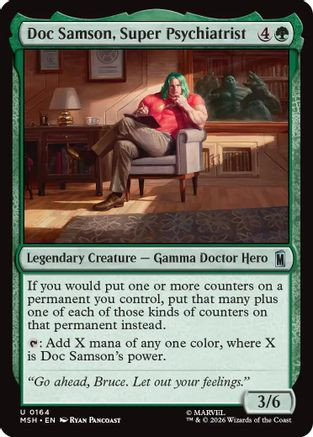 Doc Samson, Super Psychiatrist (MSH-164) - Marvel Super Heroes Foil、Wizards of the Coast、kayou