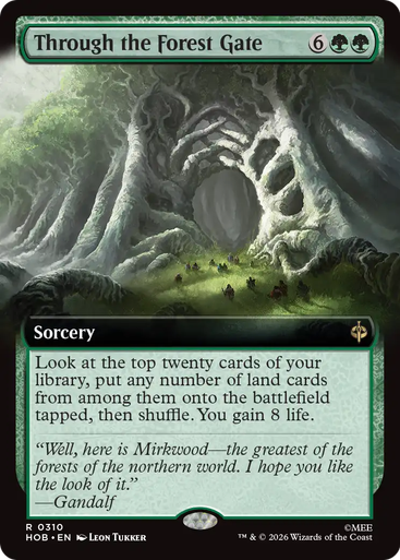 Through the Forest Gate (Extended Art Foil) | The Hobbit、Magic: The Gathering、kayou