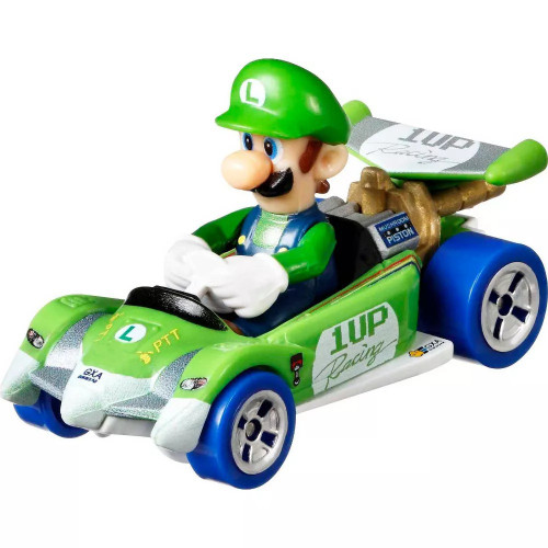 Hot Wheels Mario Kart Circuit Special Luigi Diecast Car Loose、ToyWiz、kayou