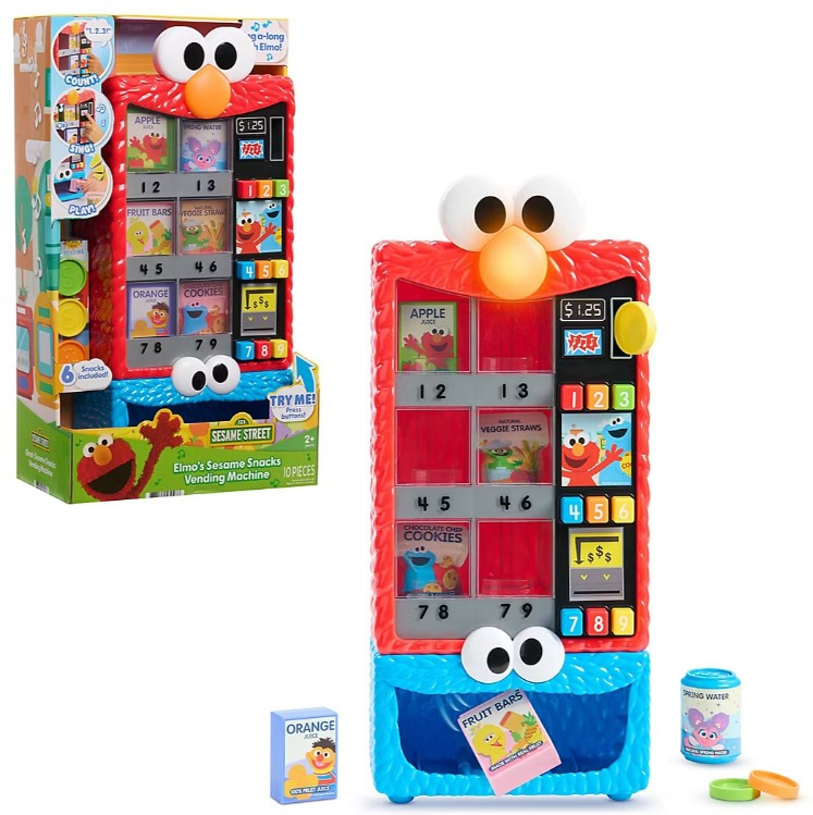 Sesame Street Elmo's Sesame Snacks Vending Machine Interactive Figure、ToyWiz、kayou
