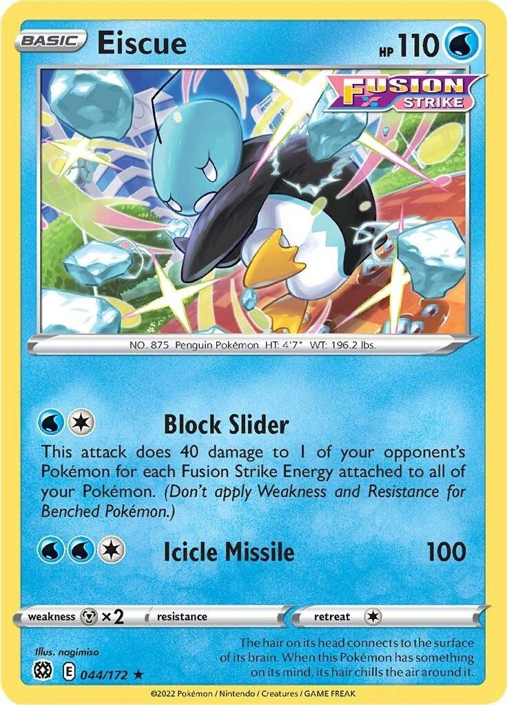Pokemon Trading Card Game Sword & Shield Brilliant Stars Rare Eiscue #44 Reverse Holo、ToyWiz、kayou