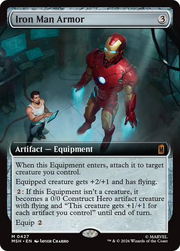 Iron Man Armor (Extended Art) | Marvel Super Heroes、Magic: The Gathering、kayou