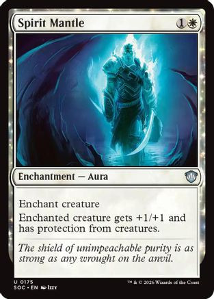 Spirit Mantle (SOC-175) - Commander: Secrets of Strixhaven、Wizards of the Coast、kayou