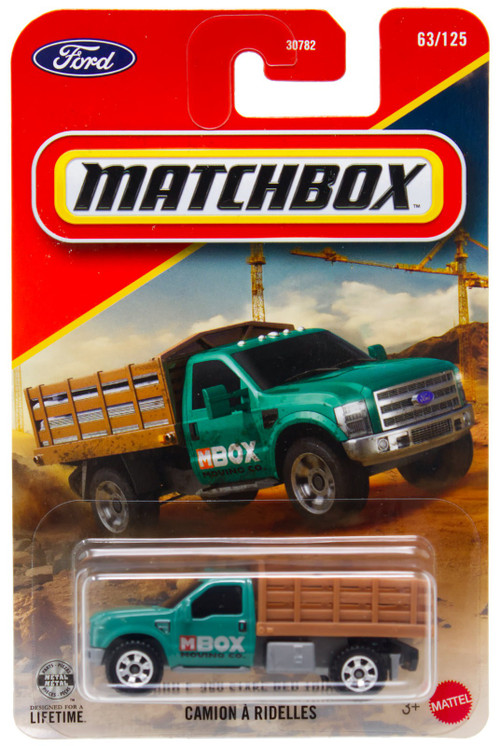 Matchbox Ford F-350 Stake Bed Truck Diecast Car、ToyWiz、kayou