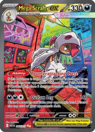 Mega Scrafty ex - 285/217 285 - ME Ascended Heroes Holofoil、The Pokémon Company、kayou