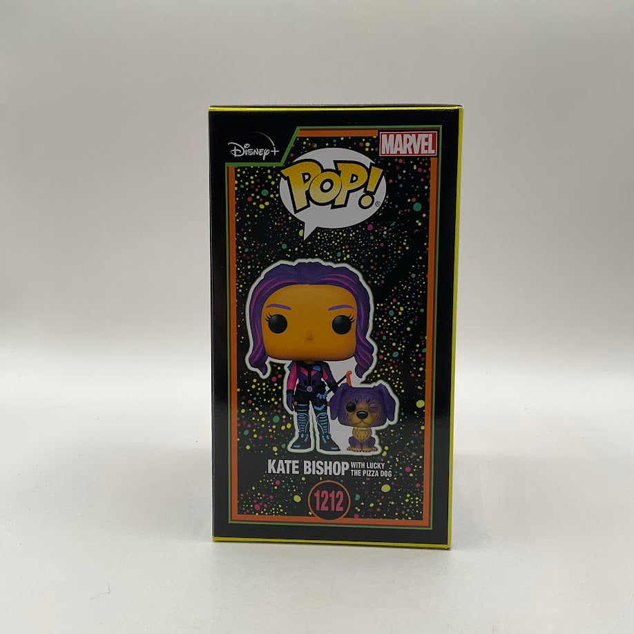 Kate Bishop with Lucky the Pizza Dog (Blacklight) Funko Pop! Marvel #1212 Target、Funko、kayou