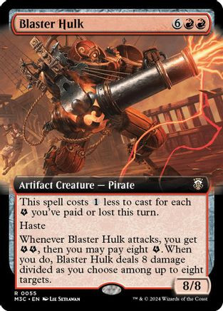Blaster Hulk (Extended Art) (Ripple Foil) (M3C-055) - Modern Horizons 3 Commander Foil、Wizards of the Coast、kayou