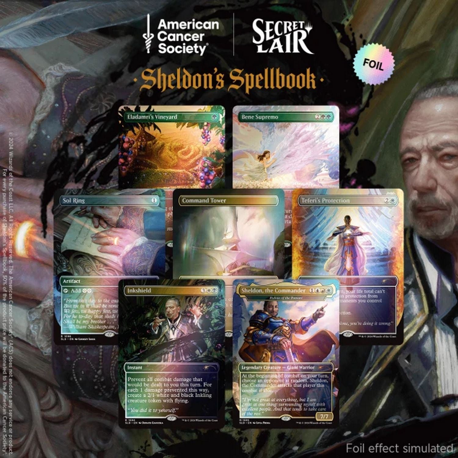 Magic the Gathering: Secret Lair - Sheldon's Spellbook Rainbow Foil Edition、Magic the Gathering、kayou