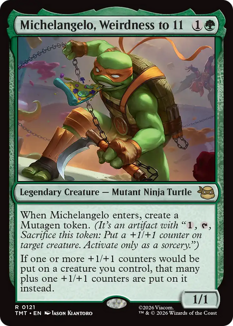 Michelangelo, Weirdness to 11 (Foil) | Teenage Mutant Ninja Turtles、Magic: The Gathering、kayou