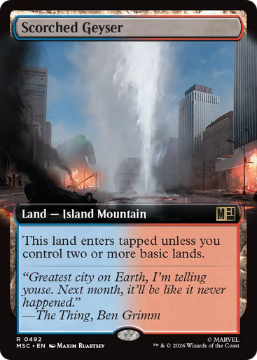Scorched Geyser (Extended Art) | Marvel Super Heroes Commander、Magic: The Gathering、kayou
