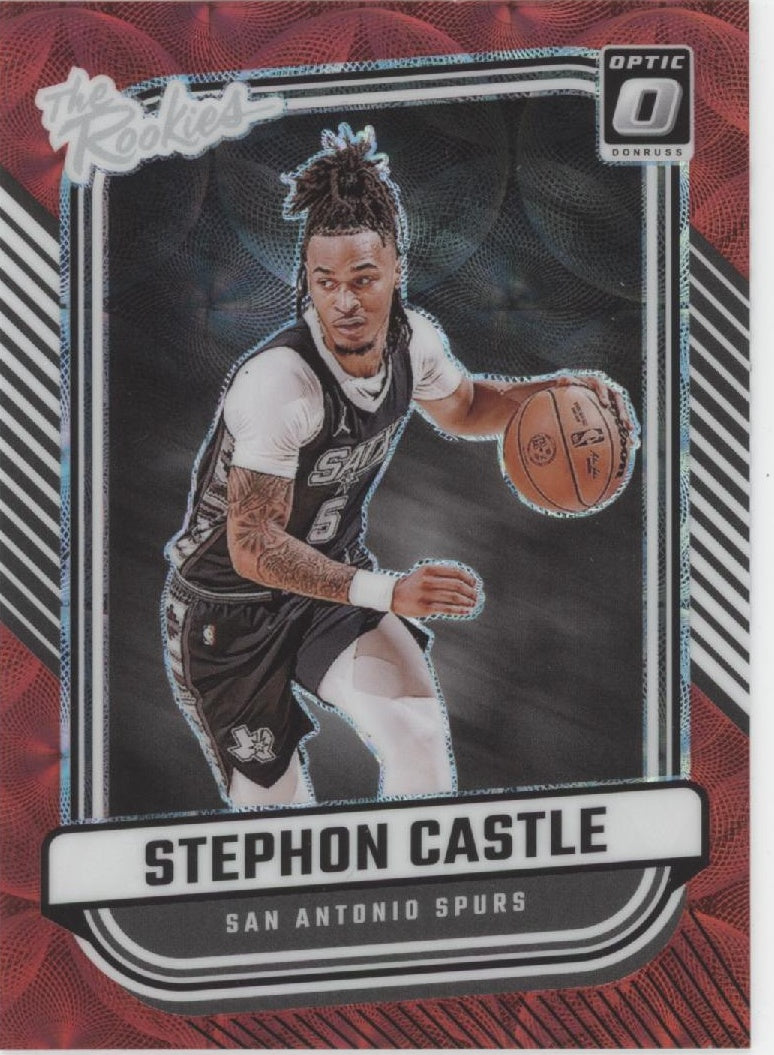 Stephon Castle 2024-25 Donruss Optic The Rookies Red International Prizm #4、Collector Store LLC、kayou