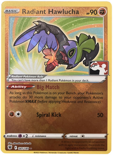 Astral Radiance 081/189 Radiant Hawlucha (Prize Pack League Promo)、Pokemon、kayou