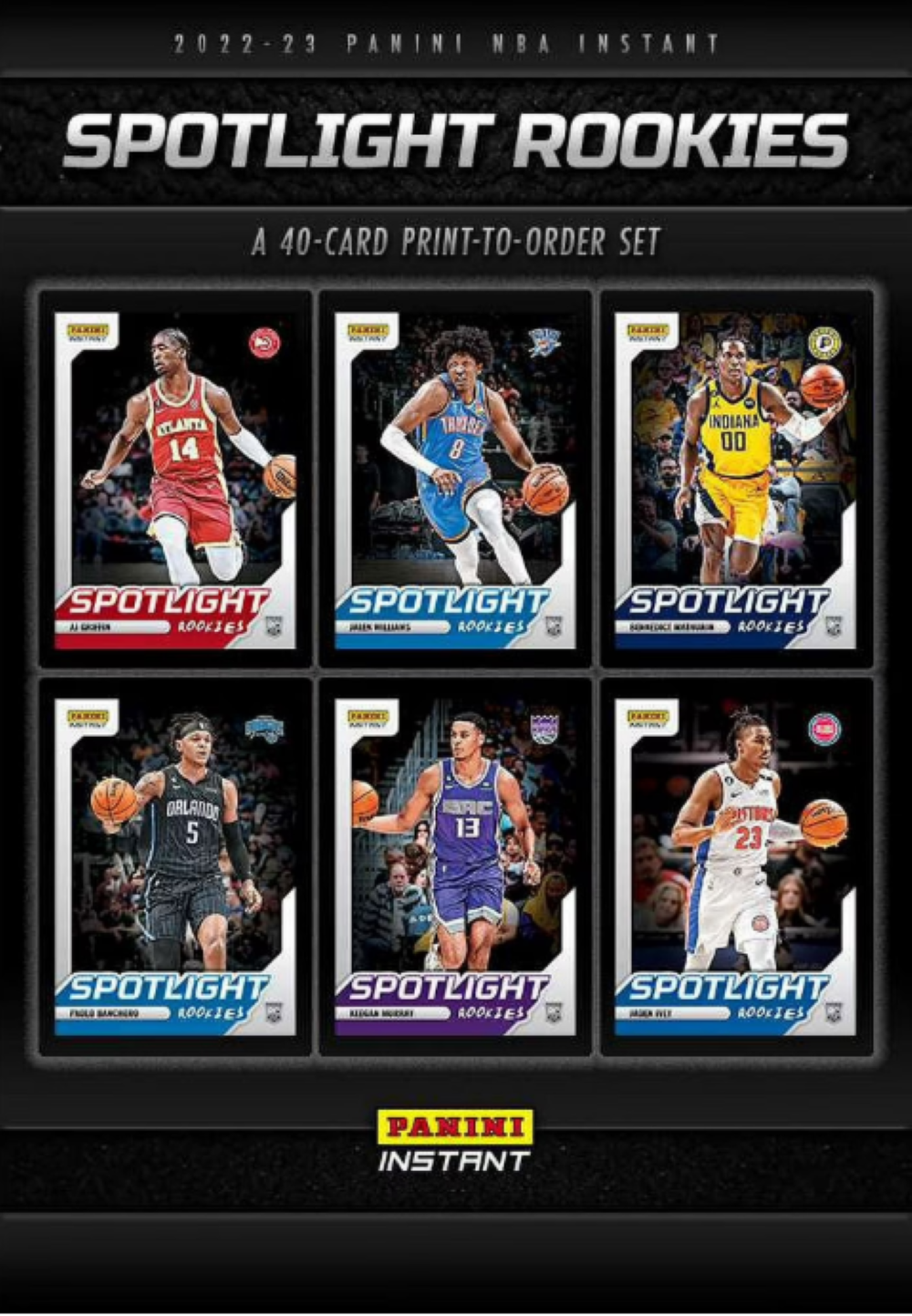 2022-23 Panini Instant Basketball Spotlight Rookies Set (1-40)、Panini、kayou