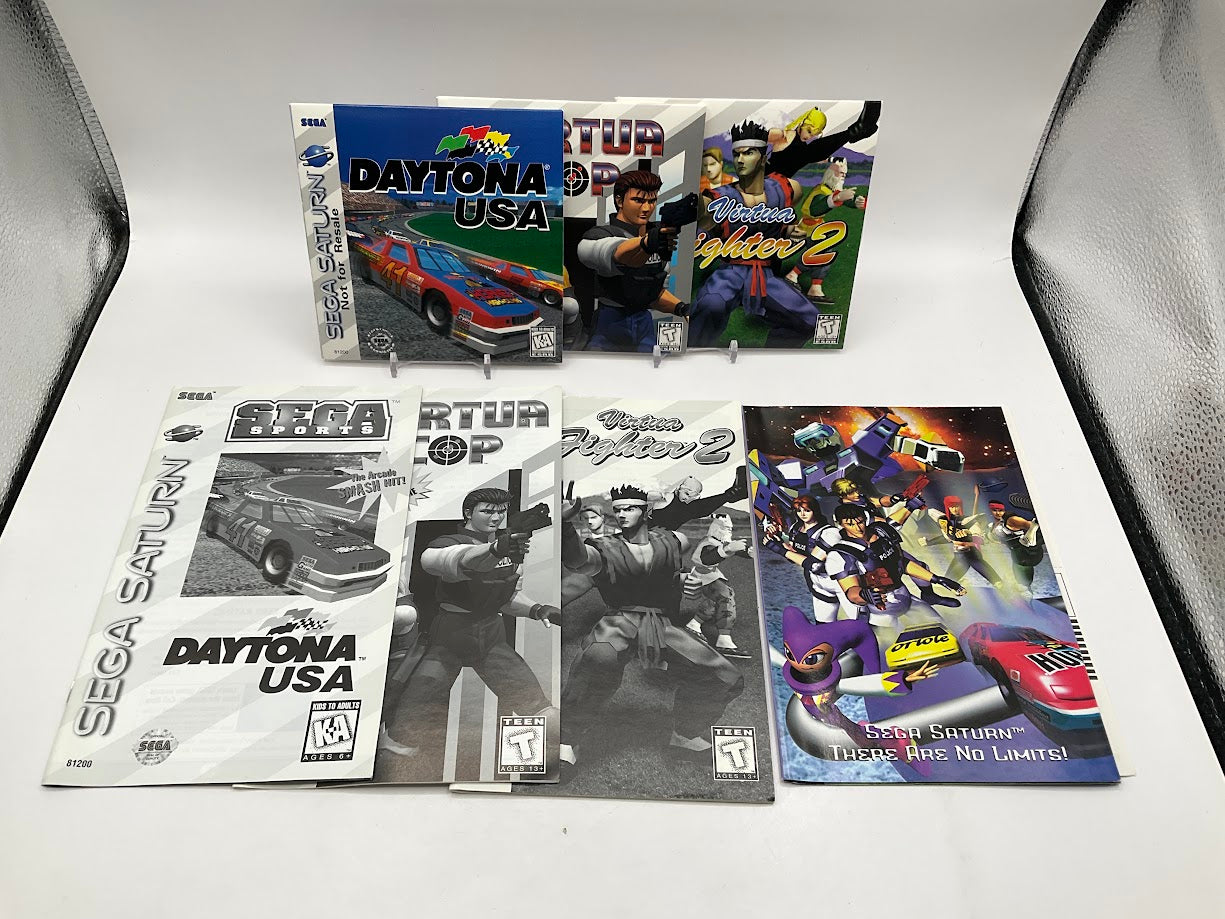 3 Free Game Pack Virtua Cop, Virtua Fighter 2, Daytona USA Sega Saturn Used、Collector Store LLC - VG、kayou