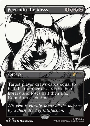 Peer into the Abyss (Secret Lair - Marvel's Spider-Man: Venom Unleashed Inks) | Secret Lair Drops、Magic: The Gathering、kayou