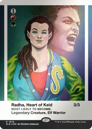 Radha, Heart of Keld (Rainbow Foil) (SLD-1876) - Secret Lair Drop Series Foil、Wizards of the Coast、kayou