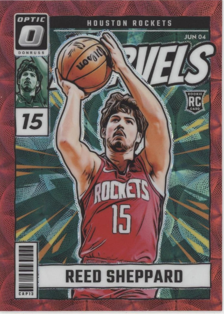 Reed Sheppard 2024-25 Panini Donruss Optic Net Marvels Red Scope Prizm RC #4、Collector Store LLC、kayou