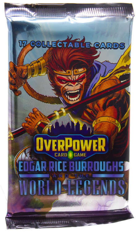 Overpower Edgar Rice Burroughs and the World Legends Trading Card BOOSTER Pack 17 Cards、ToyWiz、kayou