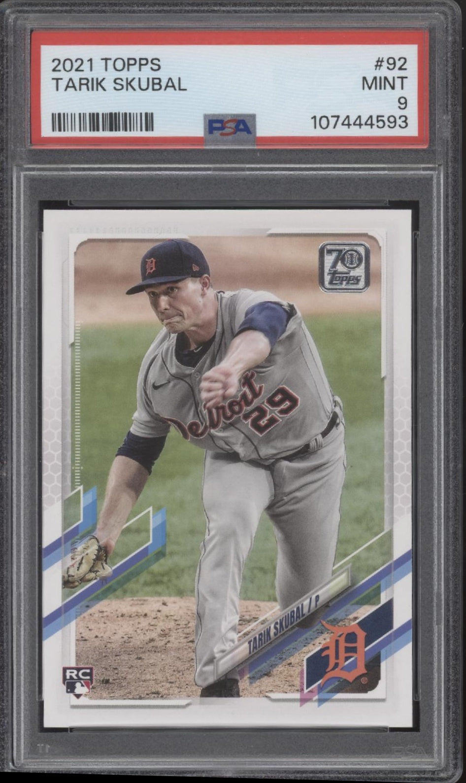 Tarik Skubal 2021 Topps Series 1 RC #92 PSA 9 #3、Collector Store LLC、kayou